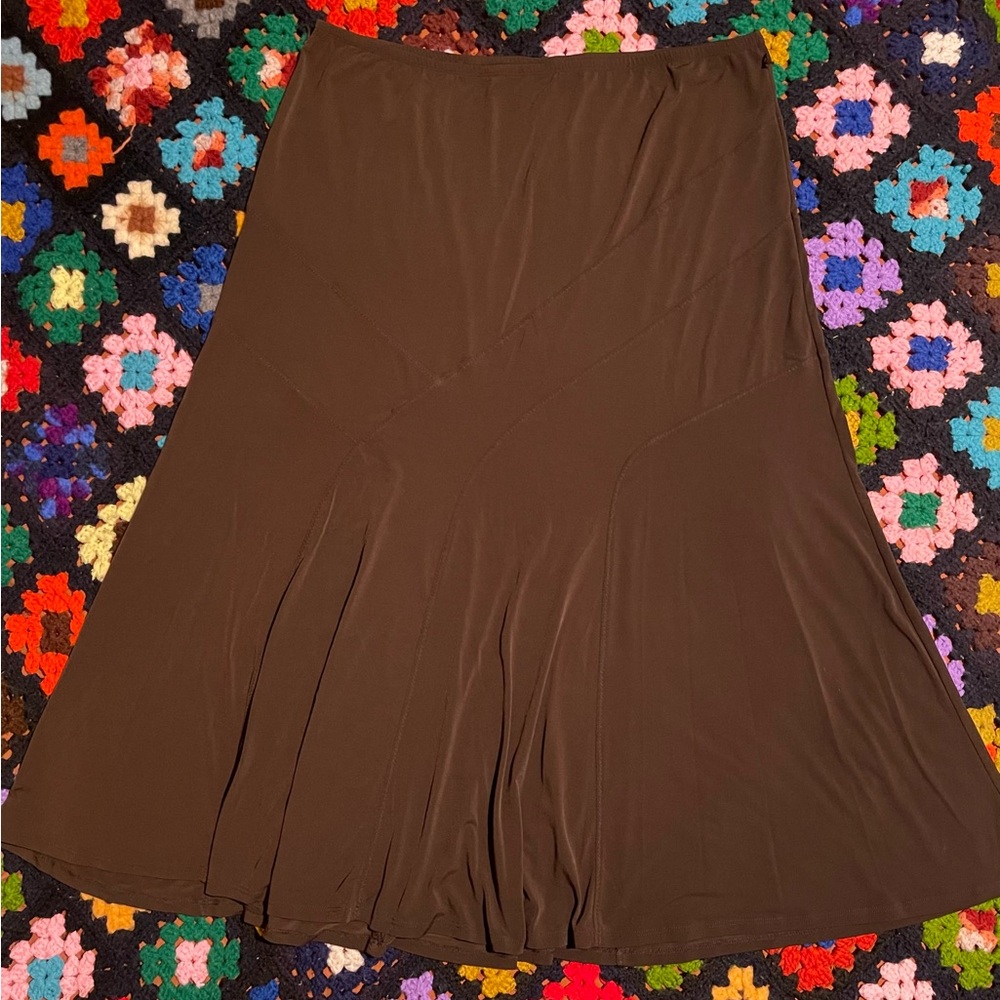 Cato Dark Brown Maxi Skirt